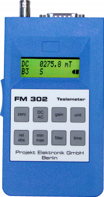 Magnetic field measuring device Teslameter FM 302